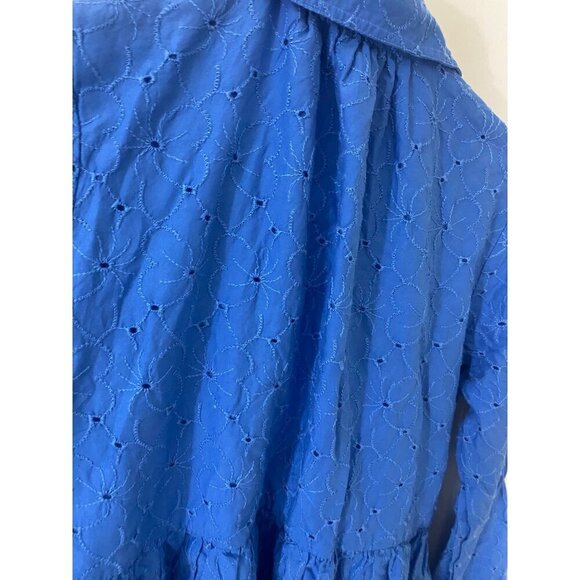 J. Crew Women's Long Sleeve Button Front Collared Dress - 8 - Picture 4 of 14